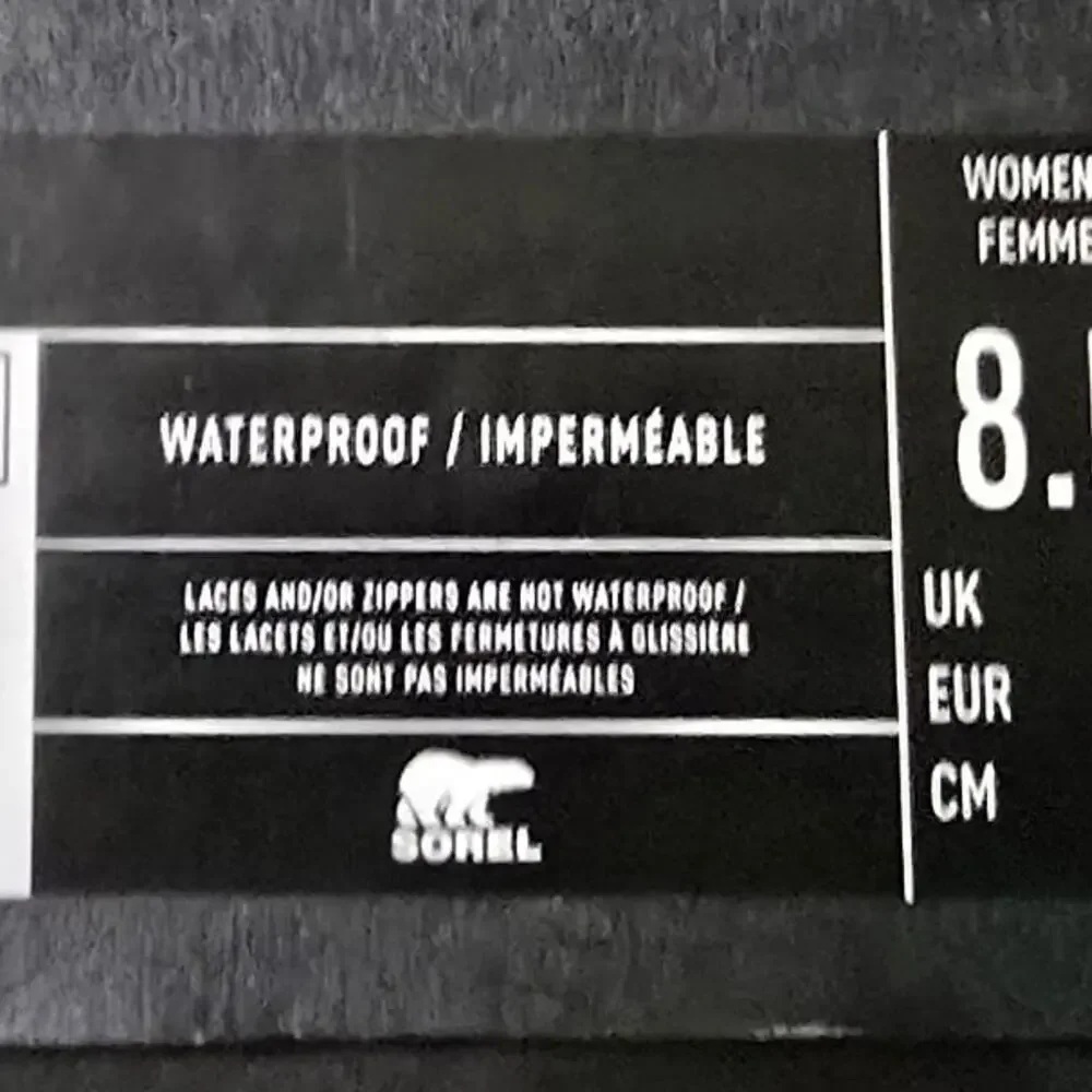 Sorel Brex Lace Up Black Waterproof Boots - Picture 3 of 7